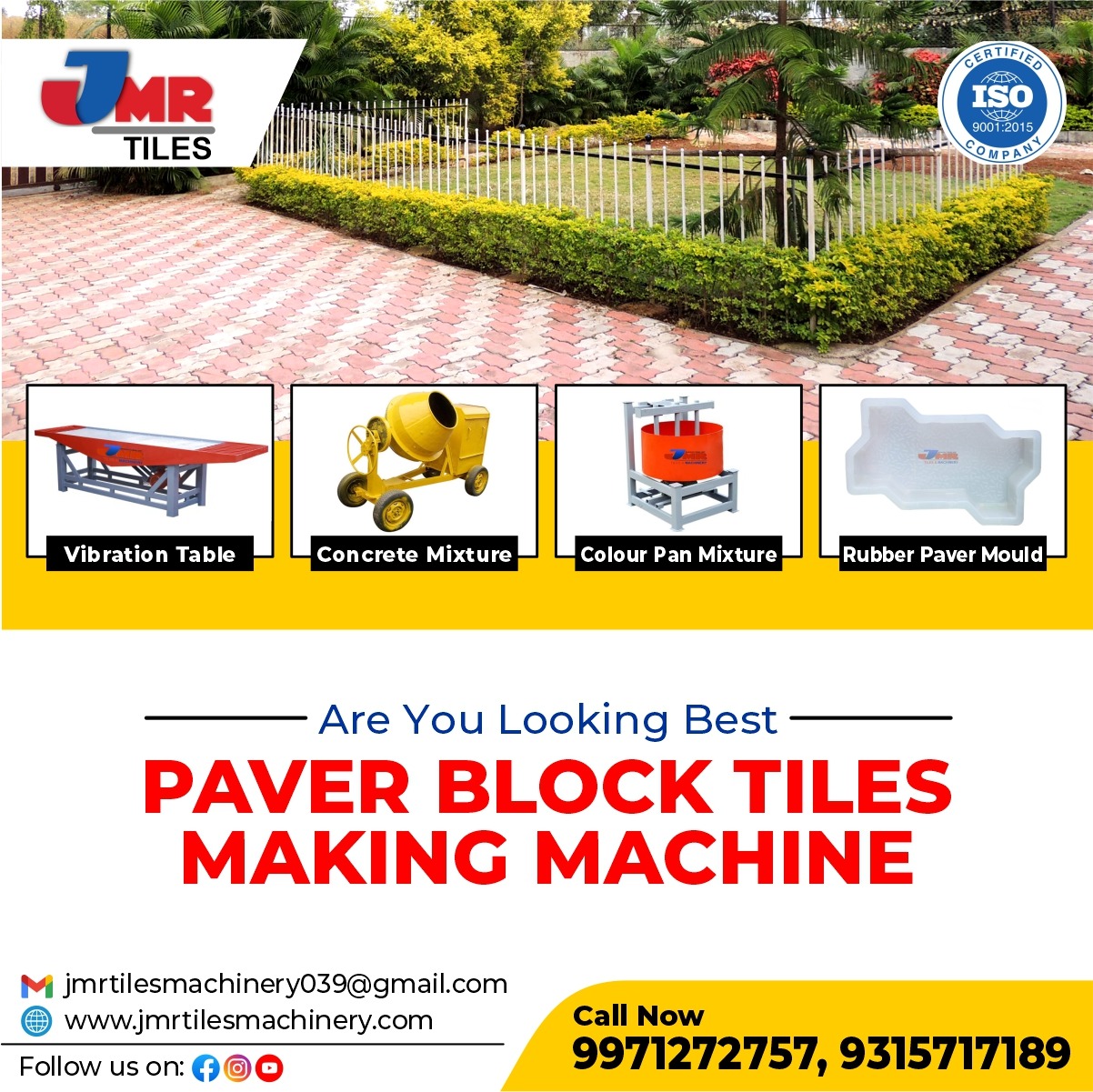 best Paver Block Tiles Making Machine